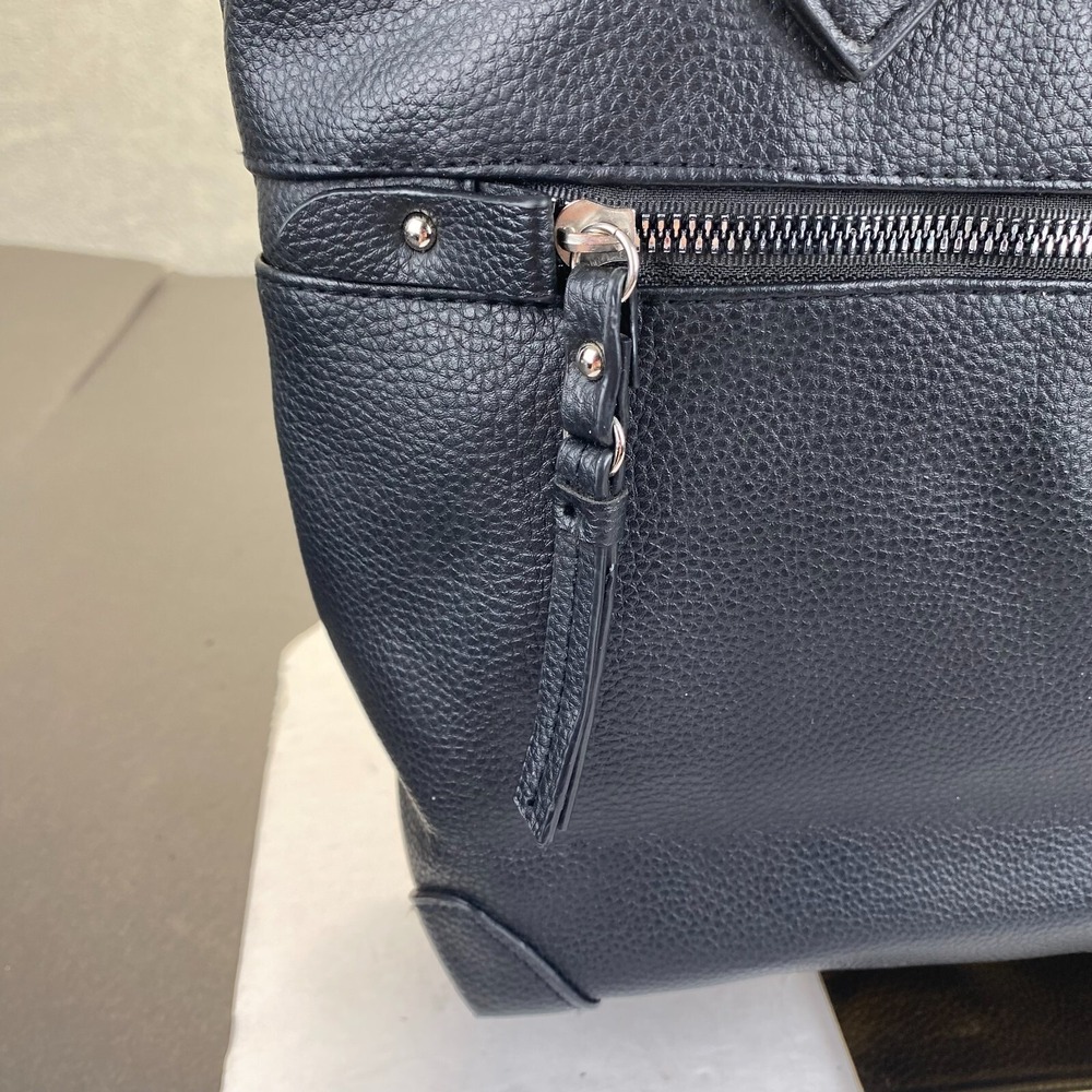 Rosetti Large Tote Shoulder Bag Purse,Black Leather - Picture 9 of 16